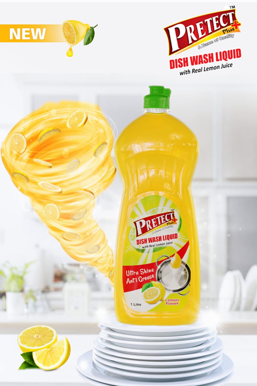 Pretect Plus Dishwash – Tough on Grease, Gentle on Hands
